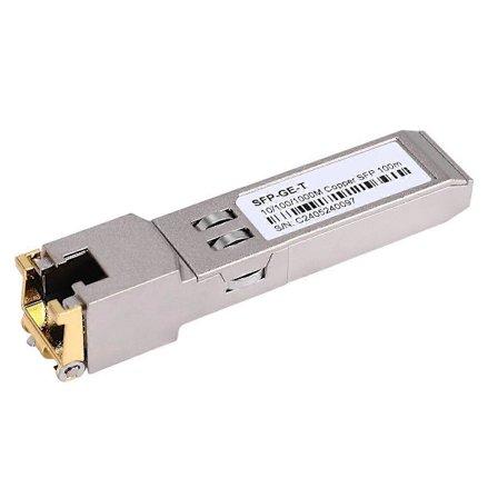 SFP-modul RJ45 Switch Gbic 10/100/1000 Anslutning SFP Koppar RJ45 SFP-modul Gigabit Ethernet-port 1
