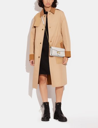 Coach Tabby Chain Clutch - White - ONE SIZE