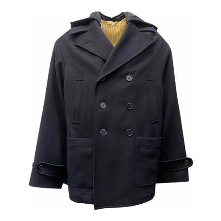 Gucci Hooded Jas , Blauw , Heren , Maat: S Jassen