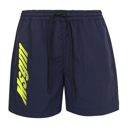 Msgm Logo-print swim shorts Blå, Herre Badeshorts