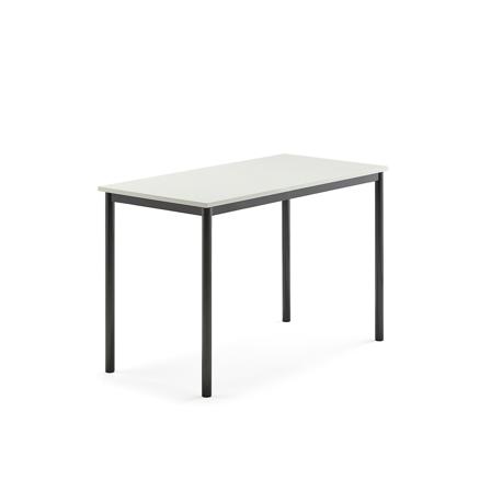 Tisch SONITUS, 1200x700x760 mm, Hochdrucklaminat weiß, anthrazit