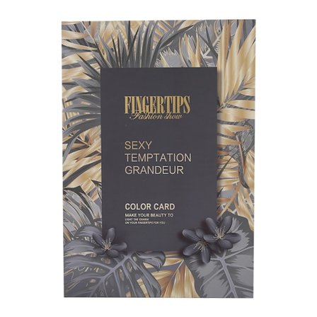 Kynsitipun Näyttökirja Kynsilakan Värimalli Näyttötaulu Värikortti Manikyyri Työkalu 4# Musta Tyyppi