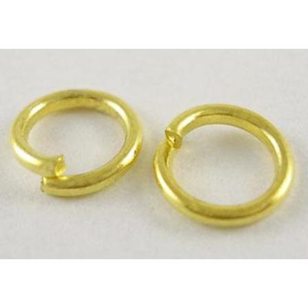 10 Gr (drygt 230st.) Nickelfria Guldpläterade Motringar Ø 6 Mm.