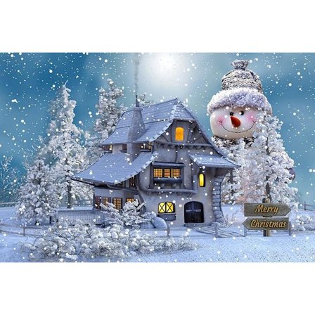 DIY 5D Diamantmålningssatser, God Jul Full Borr Kristall