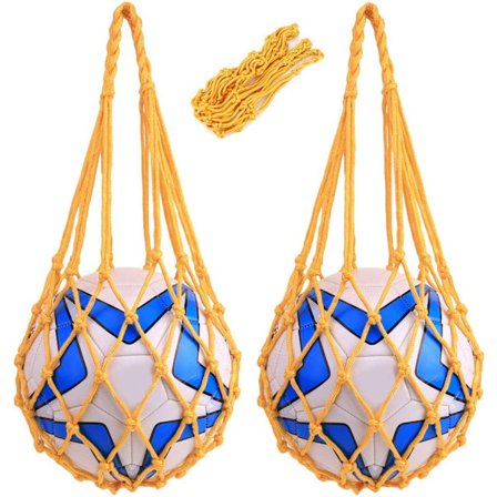 Sports Mesh Basketball Volleyball Fodbold Taske, Bærepose 2stk