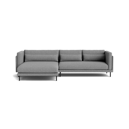 Bali chaiselong sofa, venstrevendt - Hygge Lysegrå - 295x170x76cm - Sofa, chaiselong - Komfortabel med Nozag fjedre, PU skum & Skumgranulat