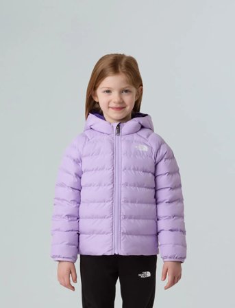 The North Face Kid Reversible Perrito Hooded Jacket - Purple - 83-91