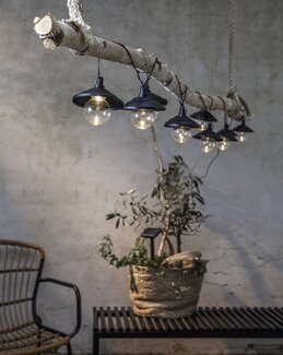 Solcells ljusslinga Globe Svart - Star Trading