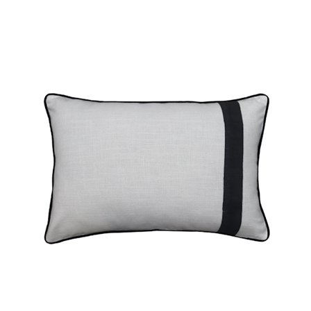 Koristeellinen tyyny 60x40 cm – Valkoinen ja musta kangas
