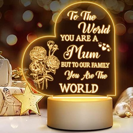 Winzwon presenter till mamma Mamma Presenter från dotter Son Mamma Födelsedagspresenter Nattljus Personliga presenter till mamma Styvmamma Gravid 