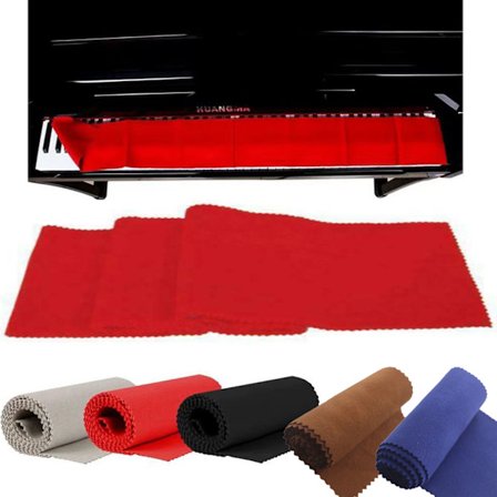 Klavertastaturklæde, rødt tastaturklæde, tastaturbetræk, p