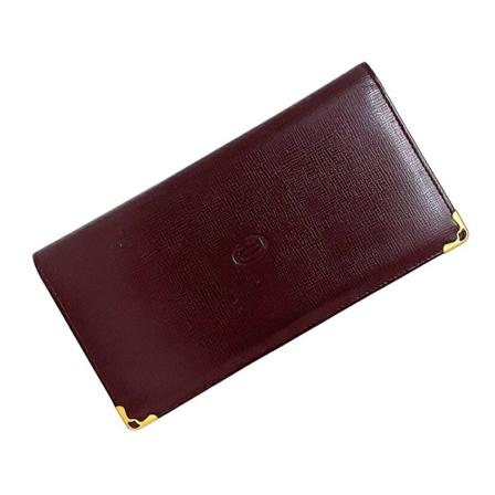 Cartier Vintage, Wallets Cardholders Rood, unisex, Maat:ONE Size,leer