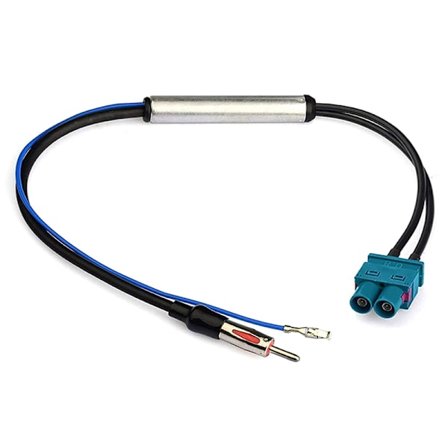 Radioadapter Antenn AM/FM o Kabel Dual Fakra-Din Antenn