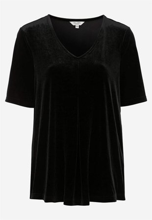 Cellbes of Sweden - Festtopp i fløyel i svart for damer i størrelse 34/36