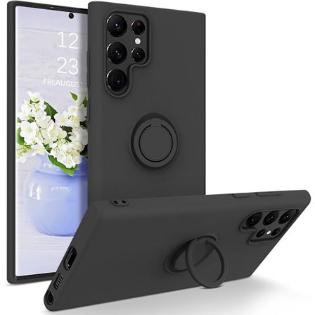 Samsung Galaxy S22 Ultra Skal Med Ringholder Sort