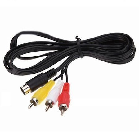 1,8 m 9-stifts Audio Video Av-kabel A/v 3rca Anslutningssladd för Sega Genesis 2 3