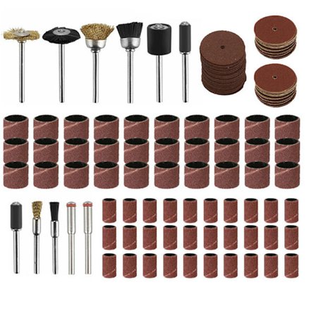 Tilbehørssæt til forskellige roterende værktøjer, 150-pak