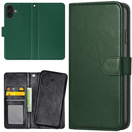 iPhone 17 - Plånboksfodral/Skal Mörkgrön