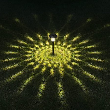 Utomhus solcellsbelysning strålkastare, utomhus solcellslampor wit