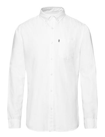 Kyle Organic Cotton Oxford Shirt Skjorta Casual Vit Lexington Clothing