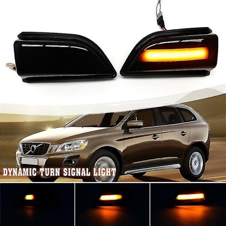 Dynamisk LED Blinkers Sidobackspegel Lampa För Volvo Xc60 2008-2014