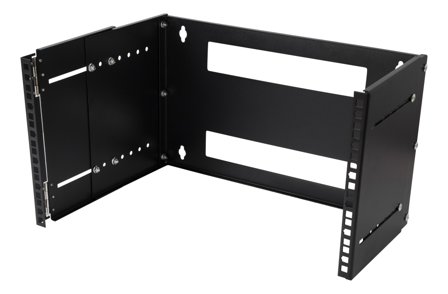 Deltaco 19-DTSR0206 - Rack-brakett - veggmonterbar - svart - 6U - 19"