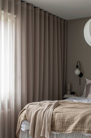 Hasta - Verho Vilja 268x280 cm - Beige - Lenkkiverhot - 268X280 - - Homeroom