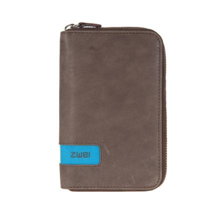 Zwei Zwei Purse Brown/Blue Brun, Dame Punge og Kortholder, Størrelse: ONE Size