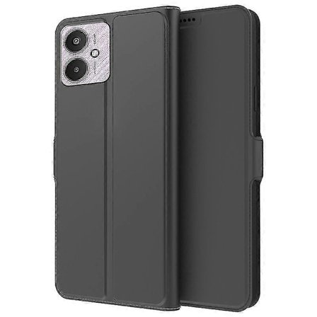 Til Xiaomi Redmi 13C 5G Mobiltelefonetui Foldbart Stativ Kortholder PU Læderetui - Sort