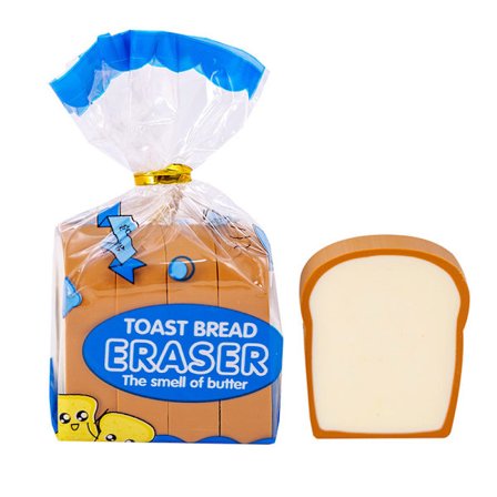 4stKawaii Eraser Brevpapper Toast Bröd Gummi Penna Priser