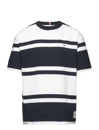 Rugby Stripe Tee S/S T-shirts Short-sleeved Multi/mønstret Tommy Hilfiger*Betinget Tilbud