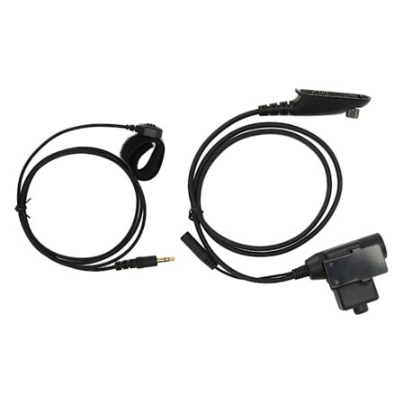 PTT-adapter med bakre klips Push to Talk Headset-adapter for MOTOROLA Gp140 Gp320 Gp328 Gp329