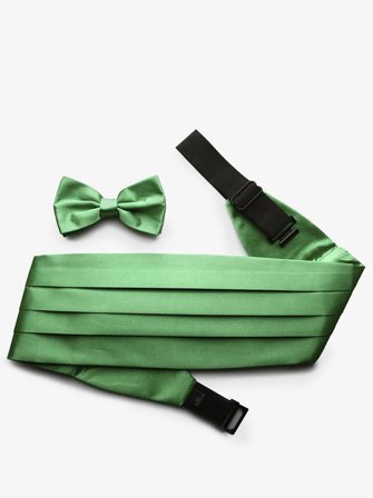 John Henric Men's Grüner Kummerbund Size Onesize