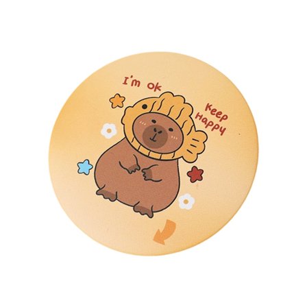 Tegneserie sminkespeil reise kosmetisk speil kompakt sminkespeil bærbart lommebok speil lommespeil for barn voksne