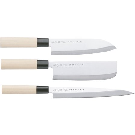 Satake Knivset i balsabox, 3 delar | Matlagning > Köksknivar > Knivset | Bagaren och Kocken