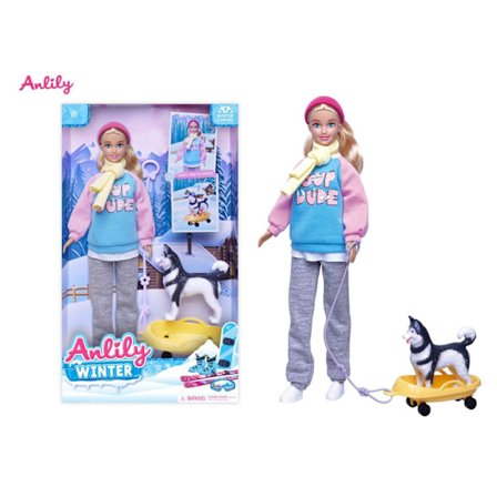 Anily Vinterdukke med Hund