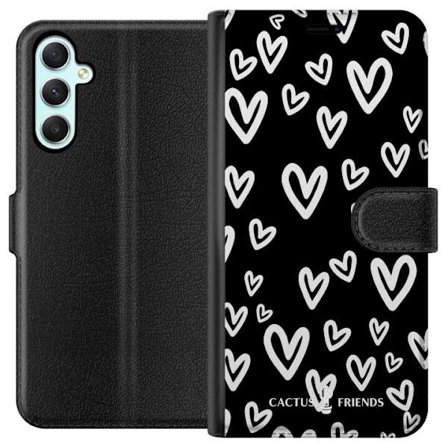 Yhteensopiva Lompakkokotelo Samsung Samsung Galaxy A34 Cactus and Friends - Handdrawn Love Chaos