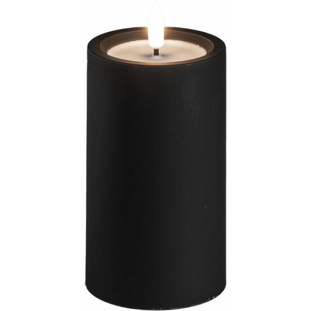 Konstsmide - LED-lys Blockljus svart 12cm Svart