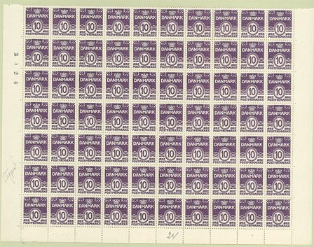 Danmark - AFA 248a postfrisk i 70-blok