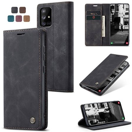 Kompatibel med Samsung Galaxy A51 4g Case Kortplats Flip Magnetisk Stativ Case För Samsung Galaxy A51 4g Premium Pu Leather Wallet Kic