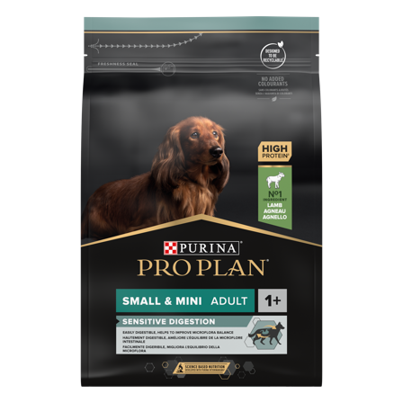 Purina Pro Plan - Adult Sensitive Digestion Small & Mini Lamb Tørrfôr til hunder 3 kg - Hund - Hundefôr & hundemat - Tørrfôr for hund - ZOO.no