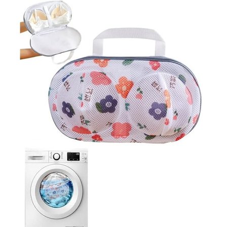 1 / 2-pak BH-vaskepose med 3D-støtteramme – Vaskepose til undertøj, der forhindrer deformation_TF_TF