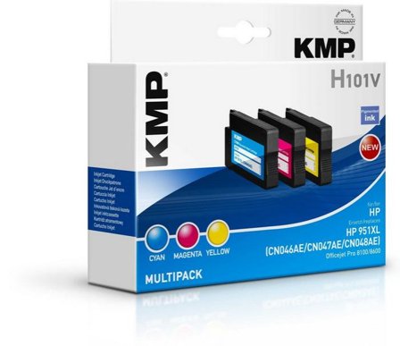 KMP Cart. HP HP 951XL C/M/Y comp. F-FEEDS