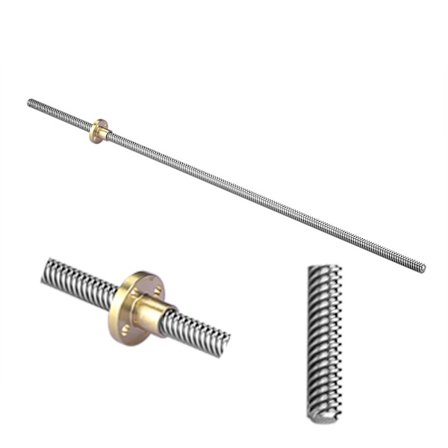 200mm 3D-skrivare 8mm lagerstål T8 trapetsformad skruvstång Linea
