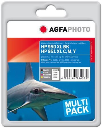 AGFAPHOTO 4-pack - farge (cyan, magenta, gul, svart) - blekkpatron (alternativ for: HP 951XL, HP 950XL, HP CN045AE, HP CN046AE, HP CN047AE, HP CN048E)
