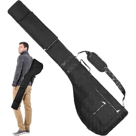 Foldbar Golf Bag Mini Golf Carry Bag 49" Søndag Golf Bag Kan Indeholde Op Til 10 Golfkøller Vandtæt Søndag Golf Bag Med Letvægtsrem Indtil Træning