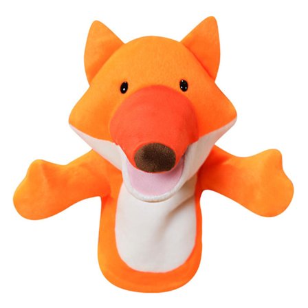 Rev hånddukke behagelig berøring livlig uttrykk god detalj utstoppet underholdning dyr late som å fortelle historie dukke plysjleketøy barn gave(