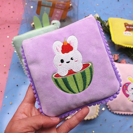 Sanitæroppbevaringspose Bomullspose LILLA