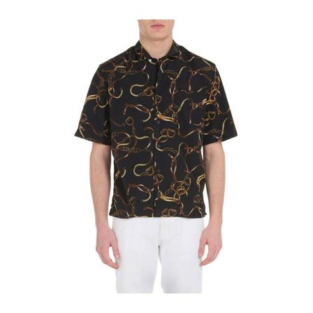 PT Torino, Shirt with fantasy Zwart, Heren, Maat:M