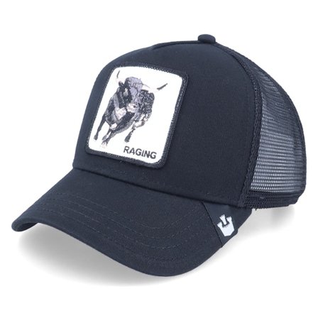 Goorin Bros. - Zwart trucker Cap - Rager Alpha A-frame Black Trucker @ Hatstore